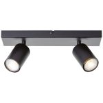Brilliant Jello Loftlampe Metal Matt Sort 9W 690lm - 830 Varm Hvid | Inkl. 2x GU10