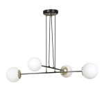 Emibig Pendel Lampe Ognis Stål Sort | Egnet til 4x E27 - Max 10W